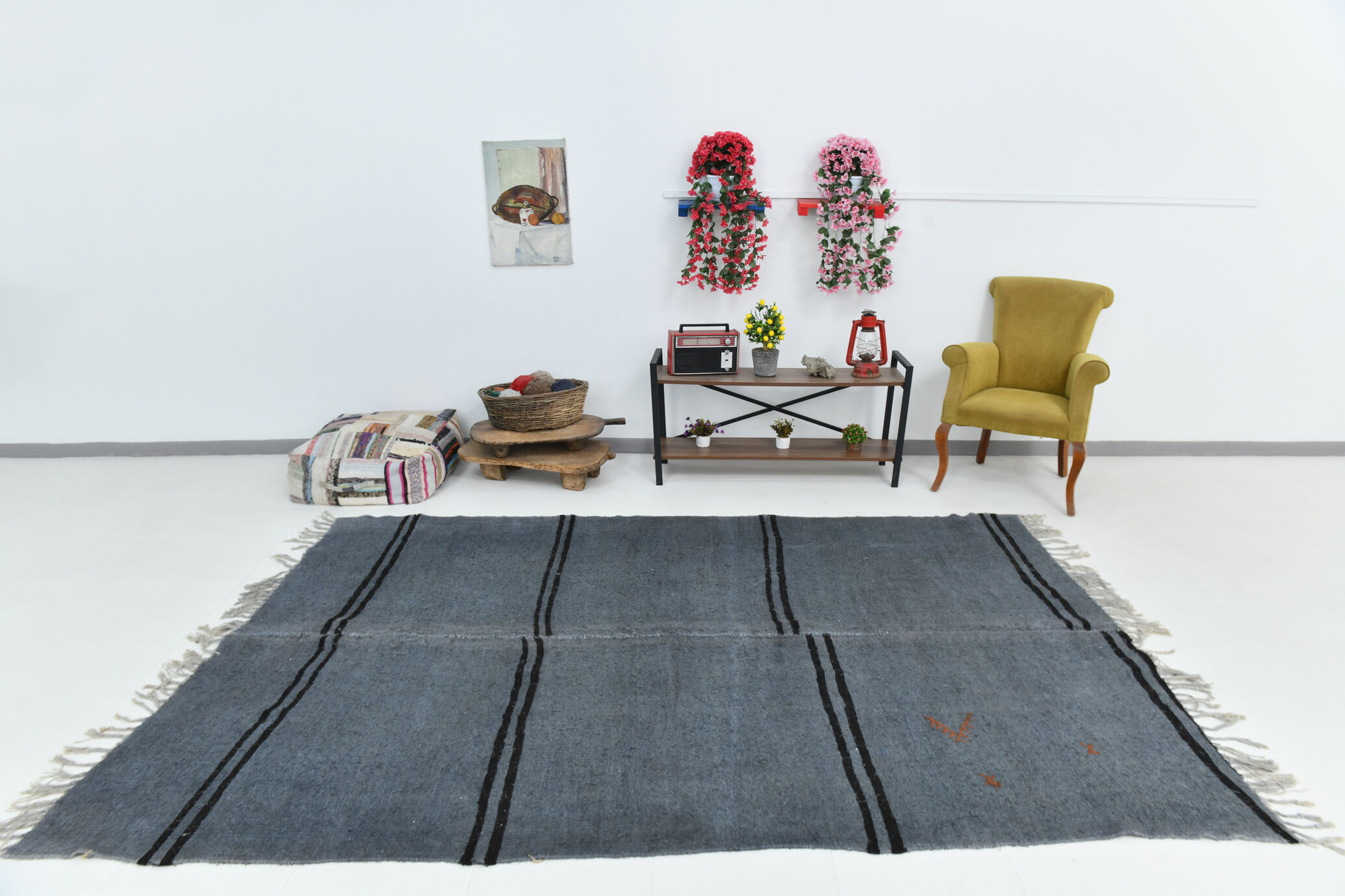 7x10 Oversize Modern Hemp Rug, 206x299Cm