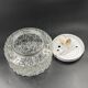 Molded glass ceiling light with relief