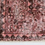 Vintage Pink & Brown Bordered Style Rug, 203x299Cm