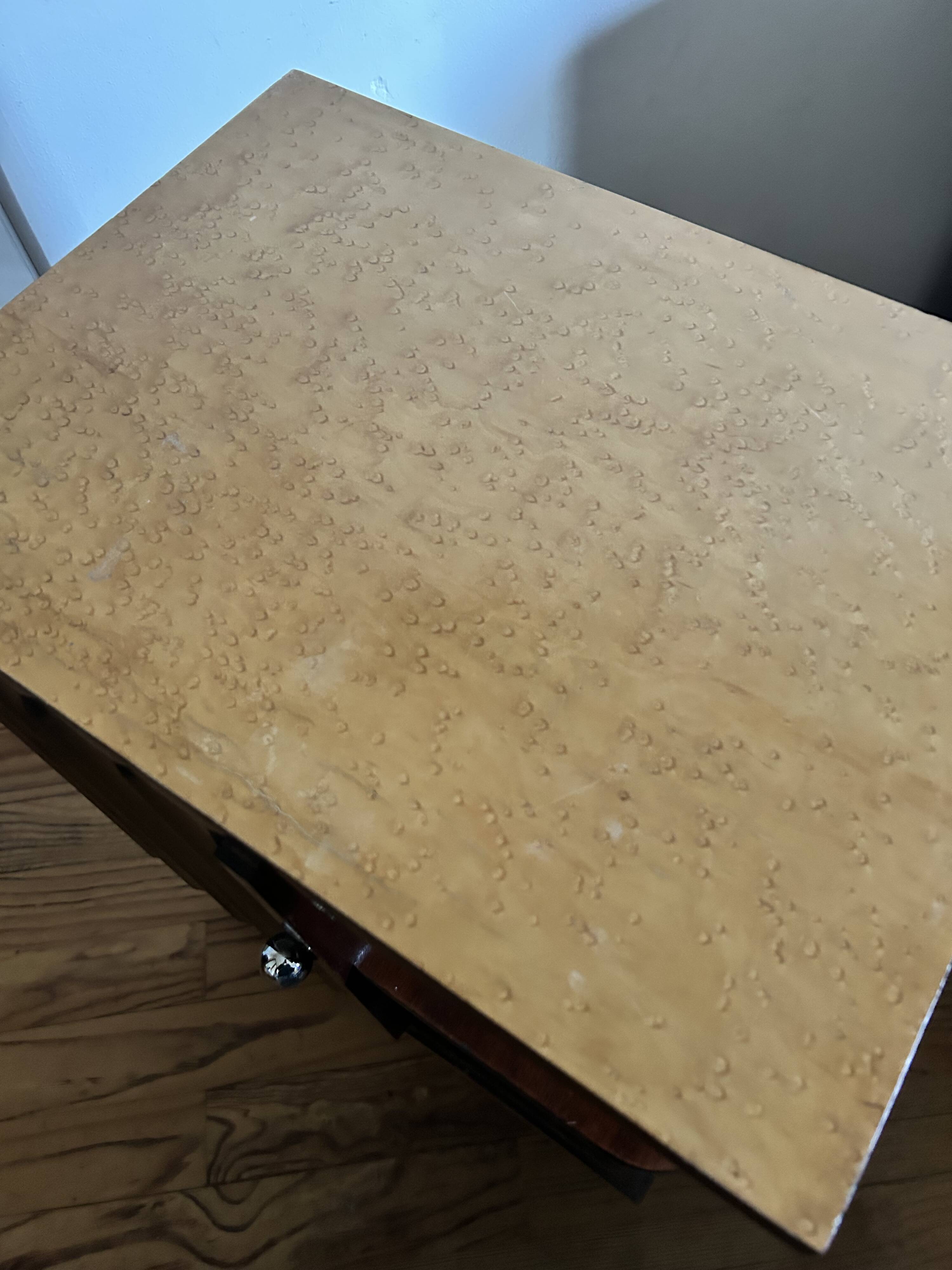 pair of art deco bedside tables