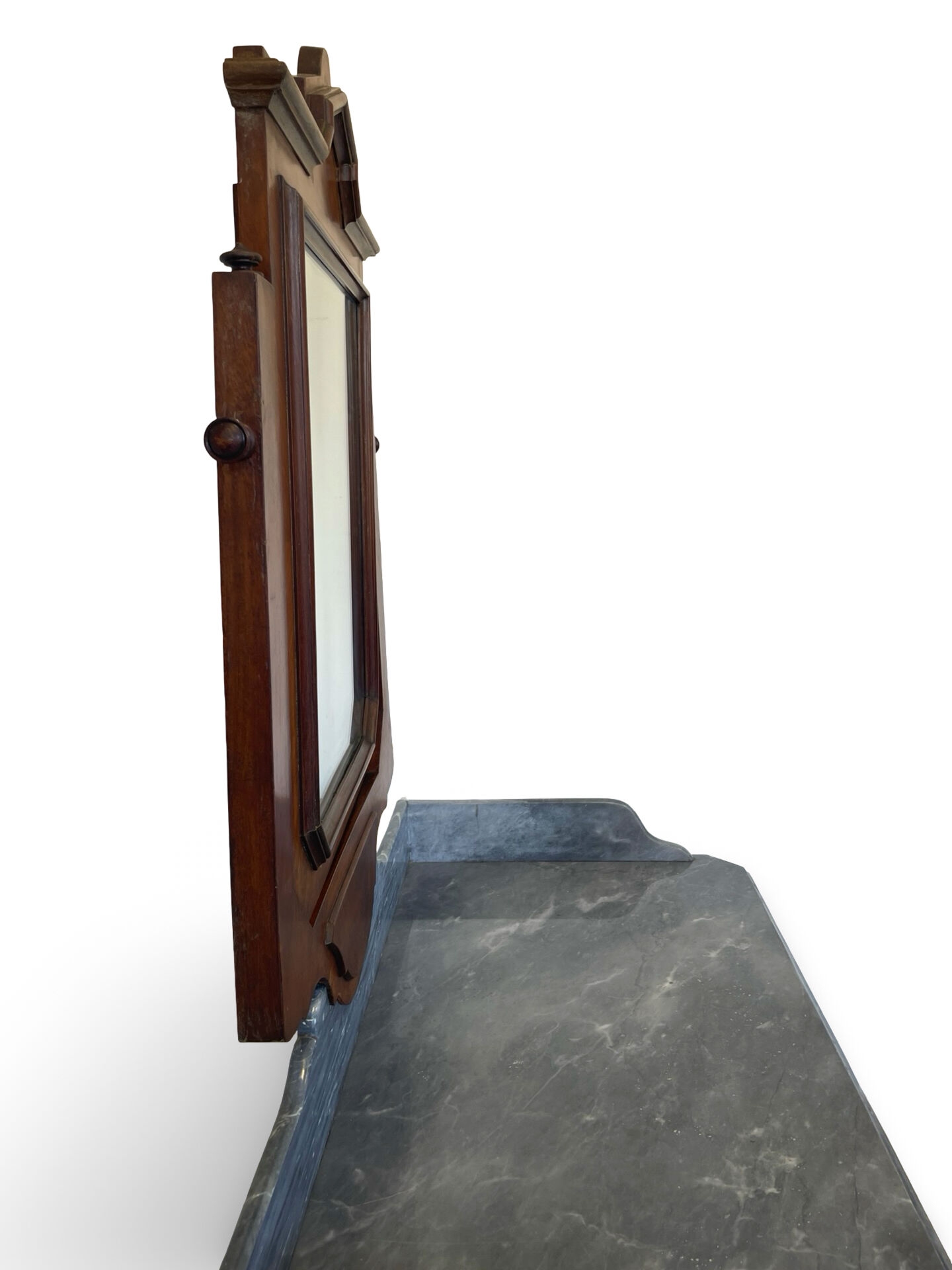 The antique walnut vanity , 19th century