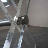 Vintage acrylic and glass dining table