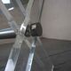 Vintage acrylic and glass dining table