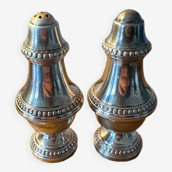 Silver salt and pepper shakers