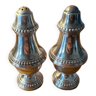 Silver salt and pepper shakers