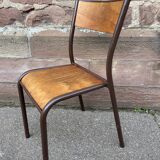 Set of 6 industrial school chairs vintage school communities