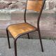 Set of 6 industrial school chairs vintage school communities