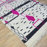 Abstract moroccan berber carpet 285 x 175 cm