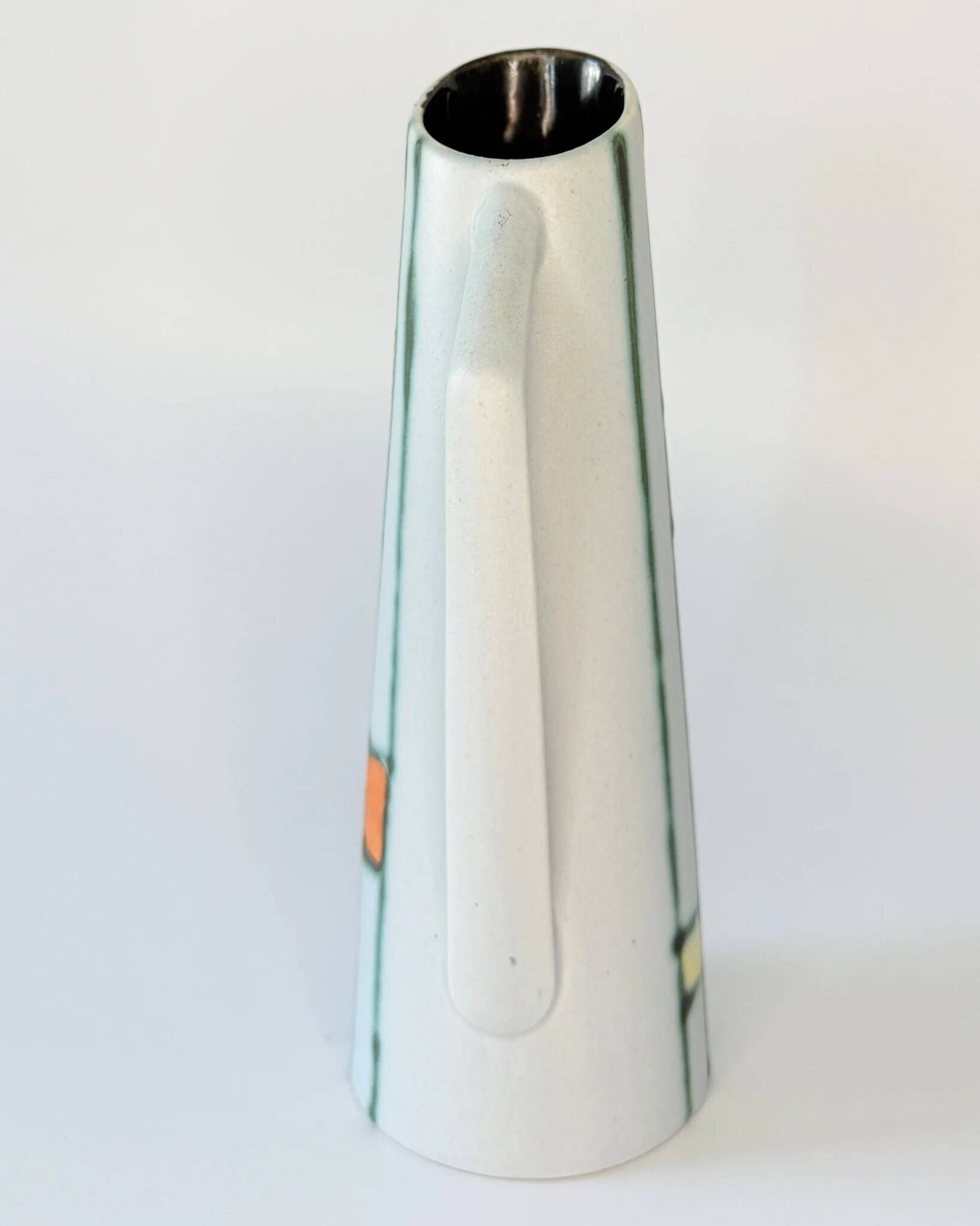 Vase en céramique Mondrian｜Allemagne 1950-60