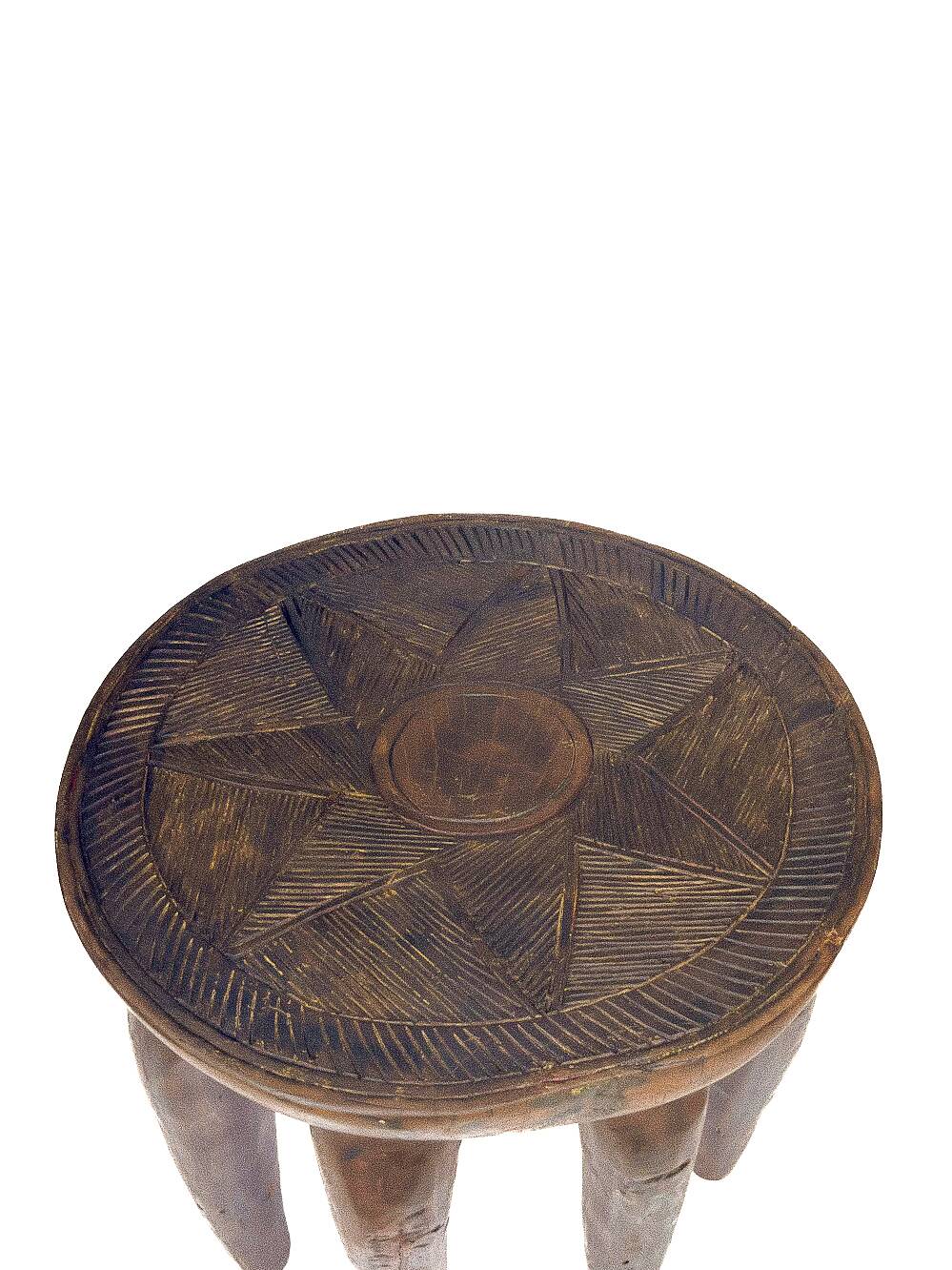 Large Nupe Stool 8 feet 50 cm – Solid wood tribal sculpture, piece