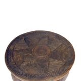 Large Nupe Stool 8 feet 50 cm – Solid wood tribal sculpture, piece