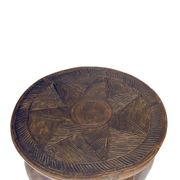 Grand Tabouret Nupe 8 pieds 50 cm– Sculpture tribale en bois massif, pièce
