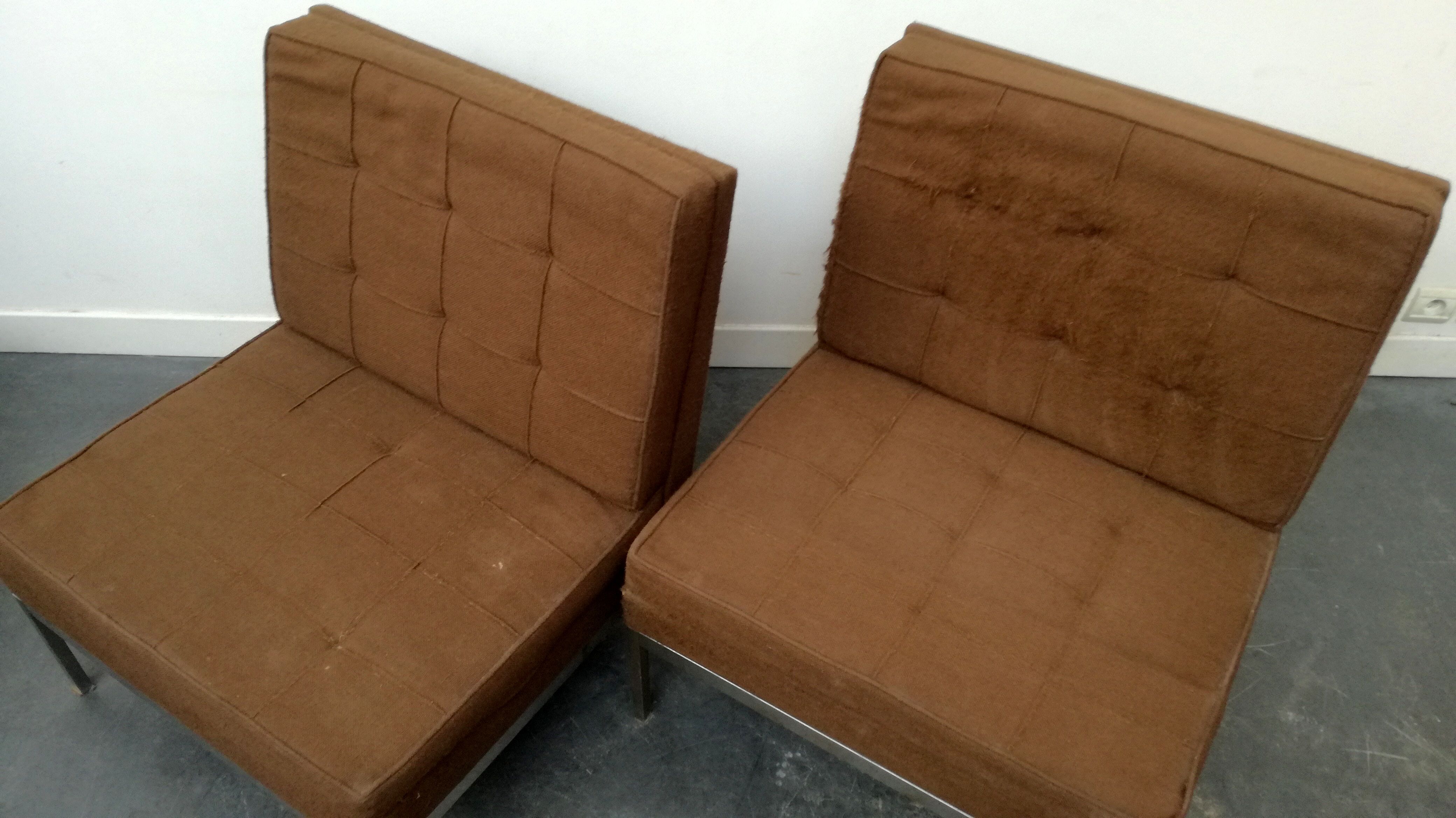 Pair armchairs by Florence Knoll 1960s