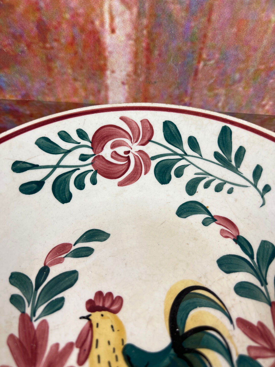 Plat creux coq Creil Montereau