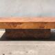 Table basse en loupe d'orme des années 70