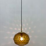 Limburg Glashutte glass hanging lamp , 1970