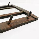 Art Deco wall hanger with mirror, Denmark, 1930s.