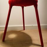 Vintage Ikea red yarn ps eskilstuna stool