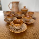 Niderviller Fauve model coffee set – 14 pieces, stamped, excellent