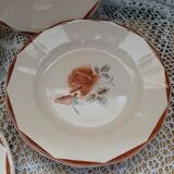 4 old dishes from Digoin and Sarreguemines