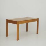 Bureau en bois massif (Orme) vintage Dlg Regain Circa 1980