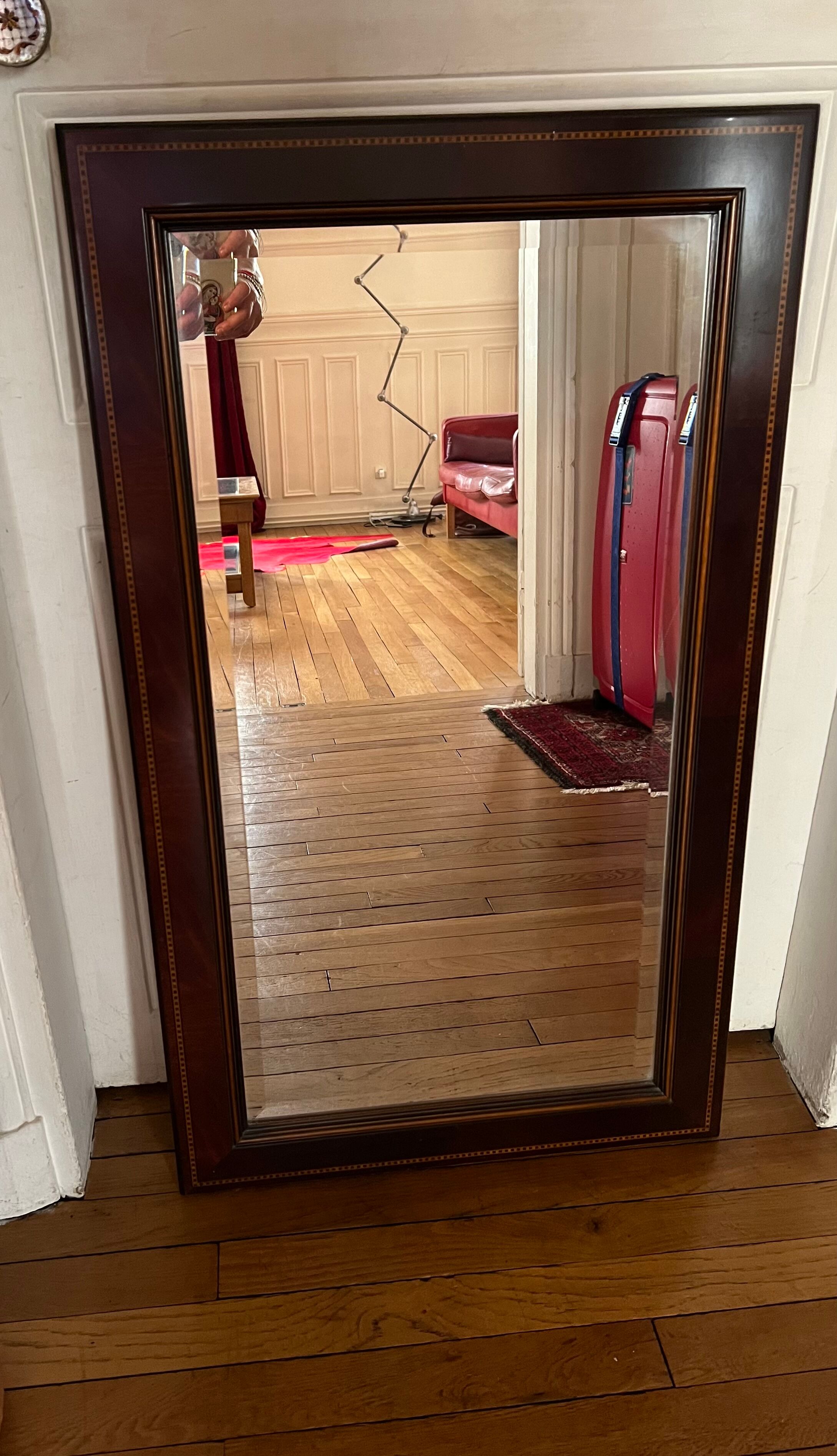 Wooden mirror 55 x 95cm