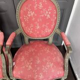 Pair of Louis XVI medallion armchairs