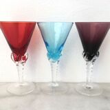 Set of 6 colored alcohol glasses