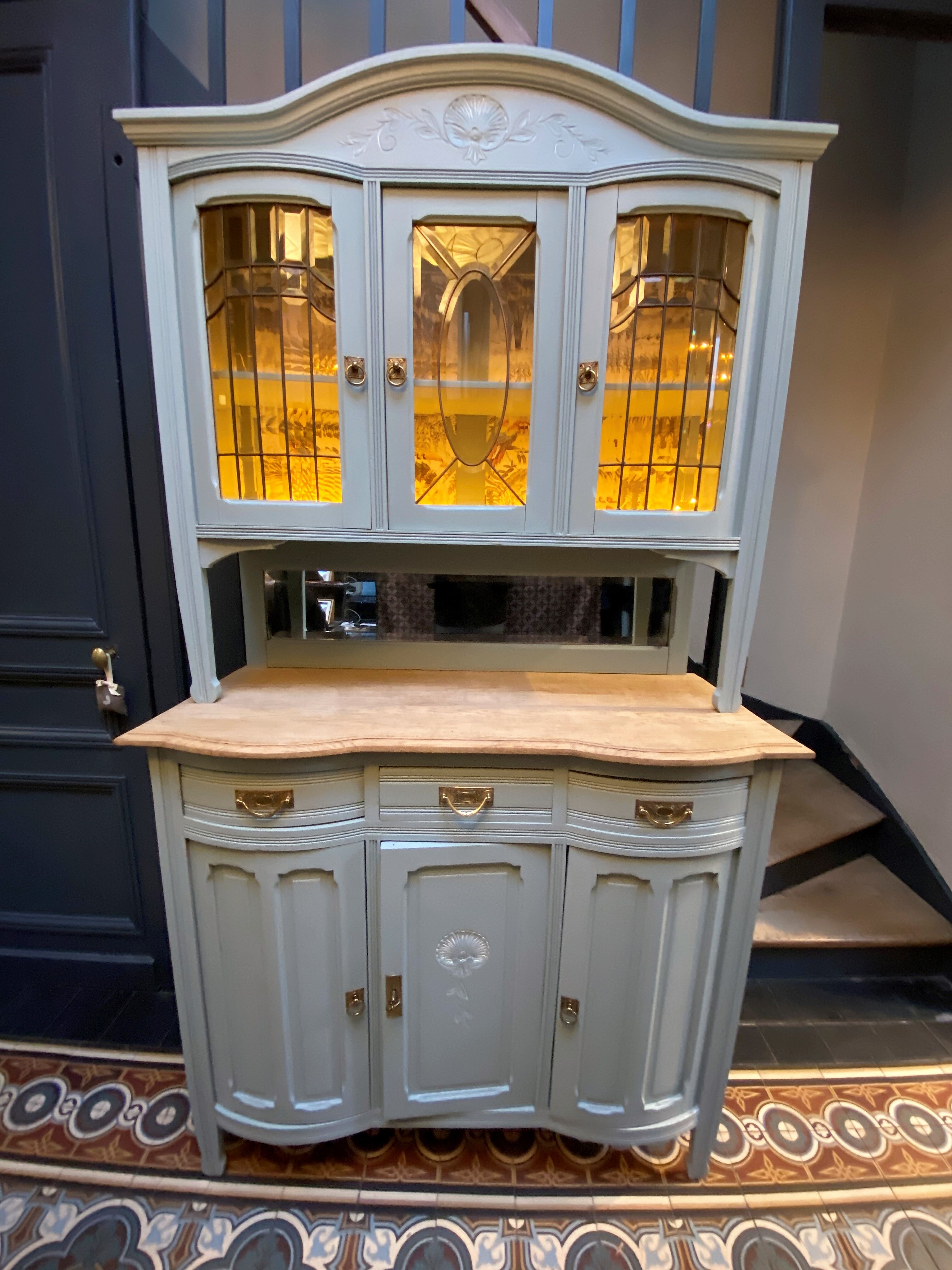 Two-body buffet cupboard