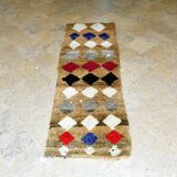 Vintage Moroccan Berber Boujaad rug 343 x 77 cm