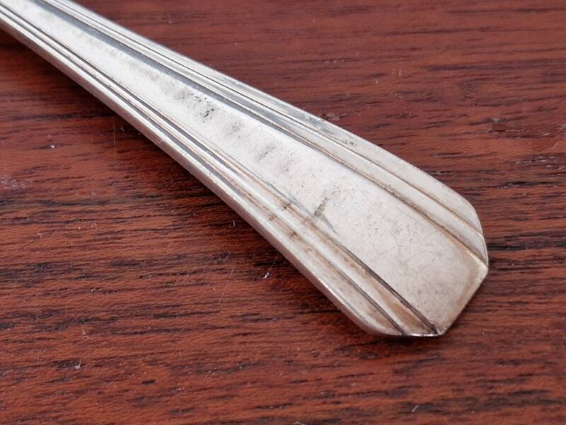 Christofle - Boréal model dessert fork in silver-plated metal