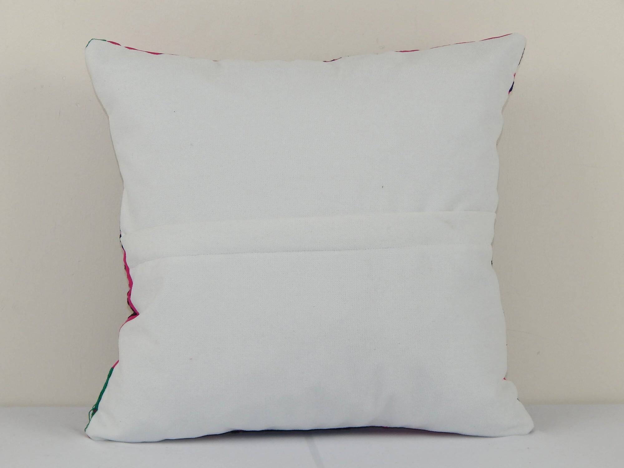 Vintage embroidered cushion cover 41x51 cm