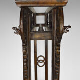 Wardrobe with Asian coat made of wood carved with dragons