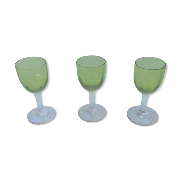 3 verres ancien digestif, liqueur