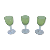 3 verres ancien digestif, liqueur