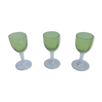 3 verres ancien digestif, liqueur