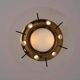 Pendant Light in Glass and Brass from Stilnovo, Italy, 1950s