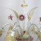 Ca'Rezzonico Blown Murano Glass 6 Arms Floor Lamp, Italy, 1950s
