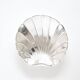 Grand plat en forme de coquillage plaqué argent