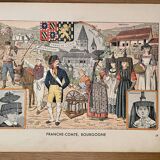 Old illustration on Franche Comté Burgundy (ethnography) - 1930