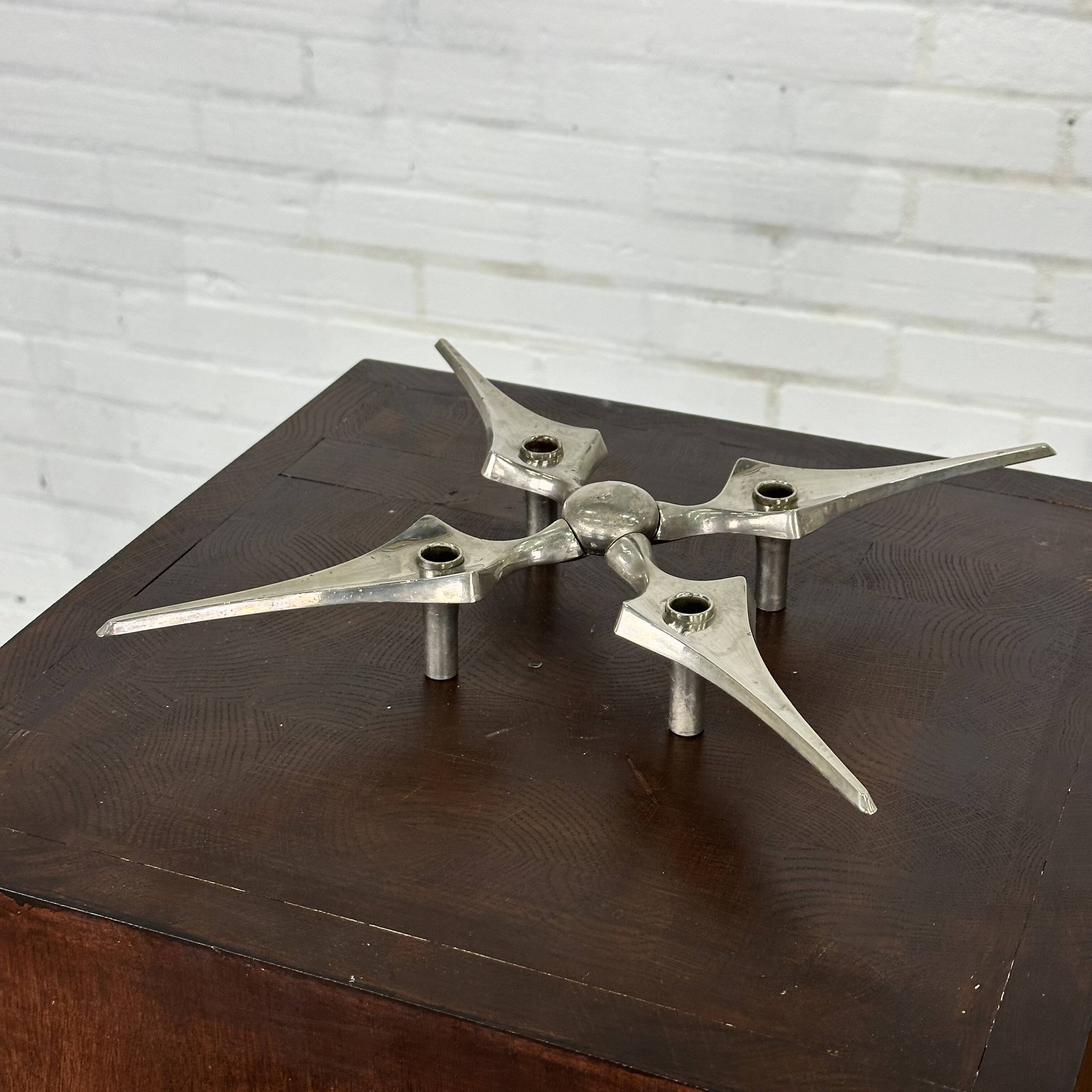 Nagel candle holder star by Fritz Nagel and Caesar Stoffi