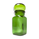 Pot de pharmacie vert en verre 1960