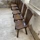 Chaises chêne massif chapo savoyarde art populaire