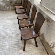 Solid oak chairs Savoyard cap popular art