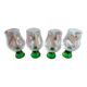 Green stemmed liqueur glass