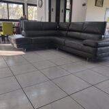 Leather corner sofa
