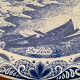 Important Delfts Blauw Chemkefa earthenware dish, Maastricht