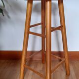 Tabouret de bar en bois vintage