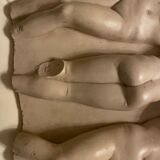 Bas relief of the three graces antiquity molding of the Louvre