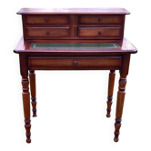 Secrétaire bois cuir